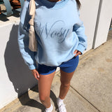 signature sweatshirt - sky