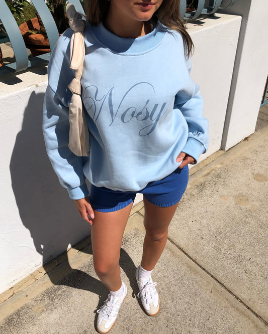 signature sweatshirt - sky