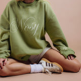 signature sweatshirt - clover