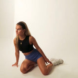 sky knit shorts